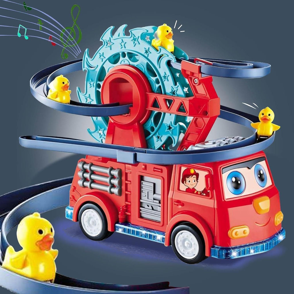 Fire Truck with Climbing Duck & Siren Sounds